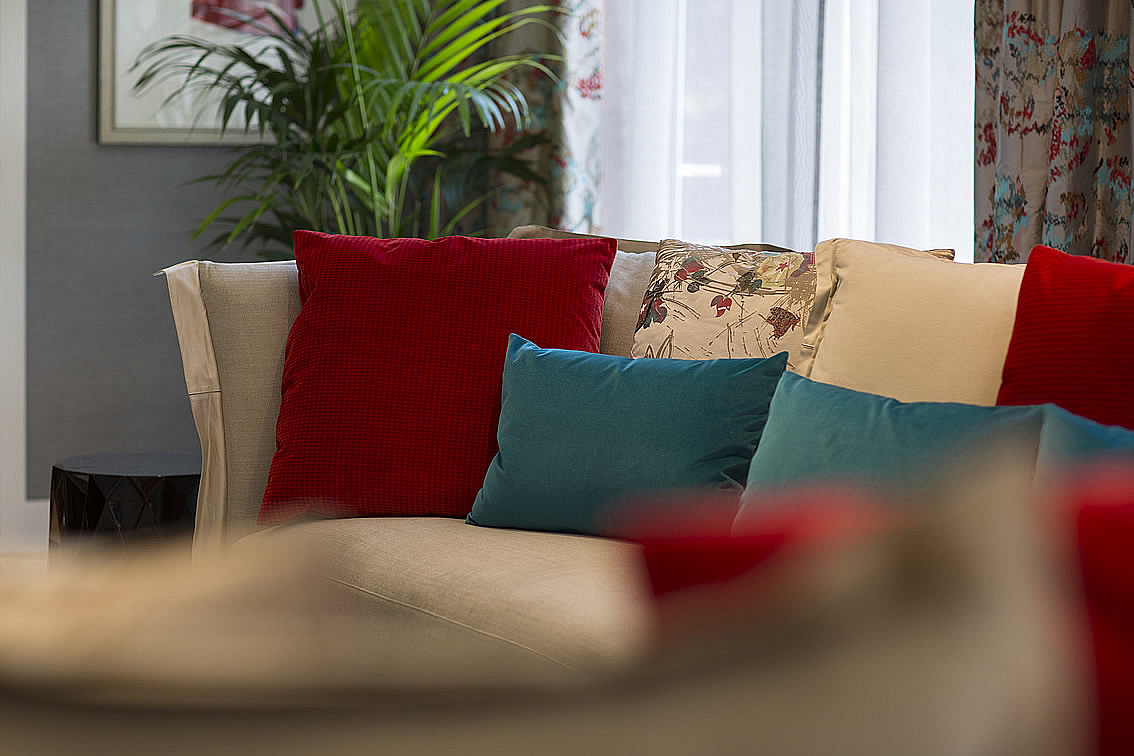 Brightly Coloured Cushions