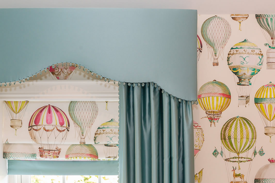 Colourful Wallpaper and Curtains