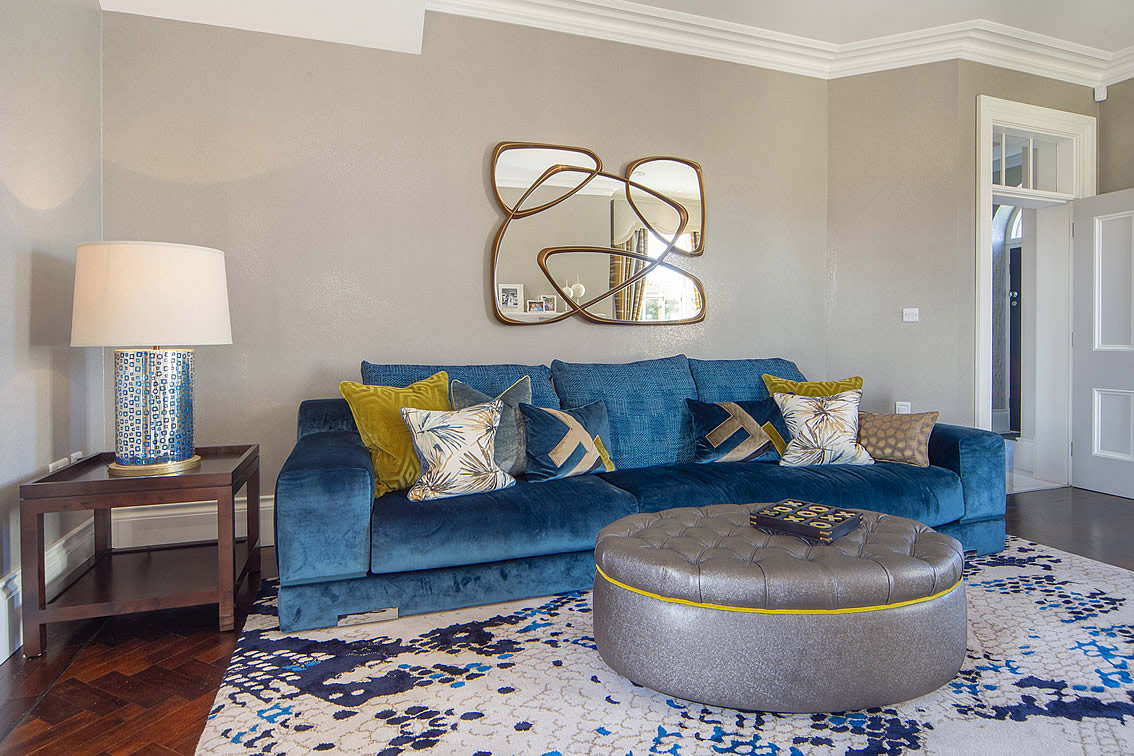 Sumptuous Blue Sofa