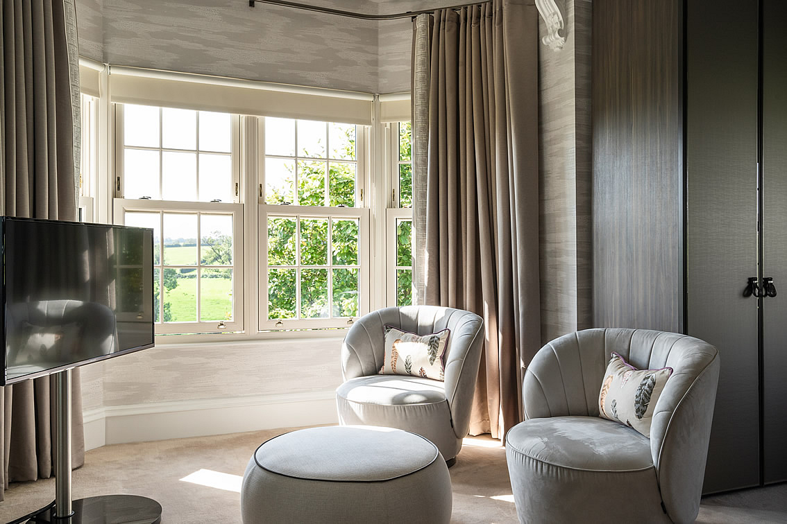 Country House TV Area In Bedroom