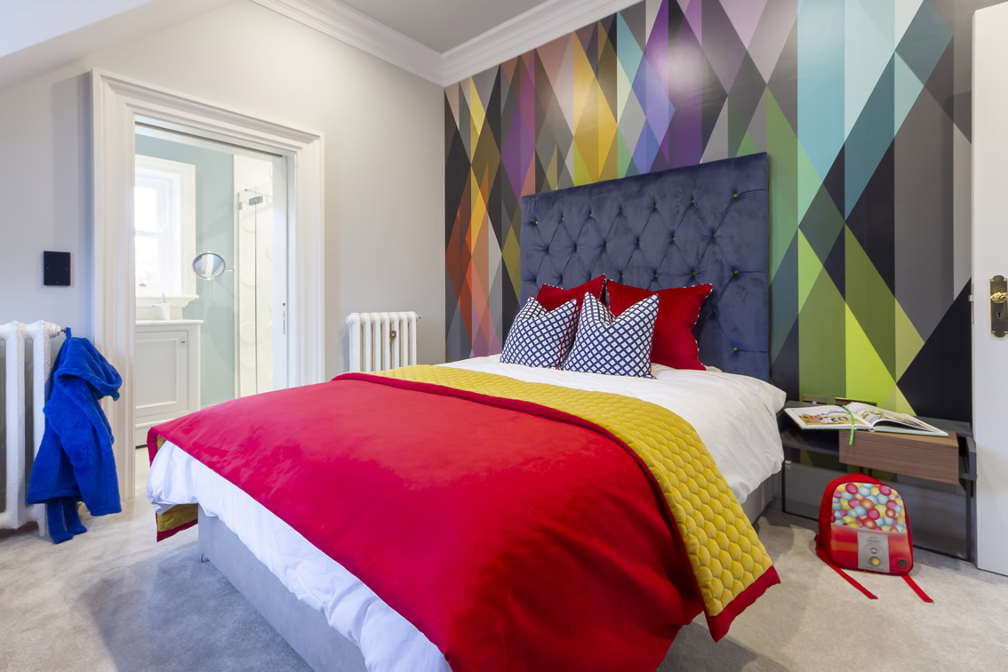 Colourful Spacious Bedroom