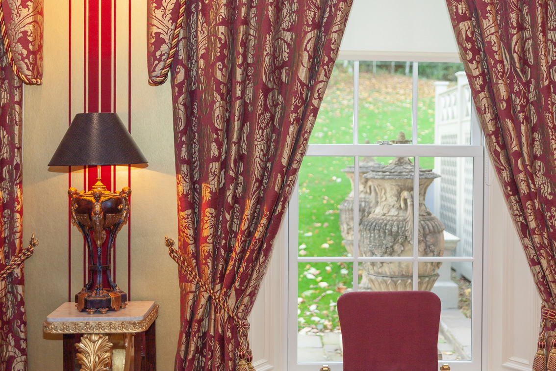 Red and Gold Curtains