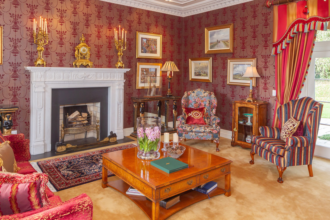 Seating Area with Fireplace