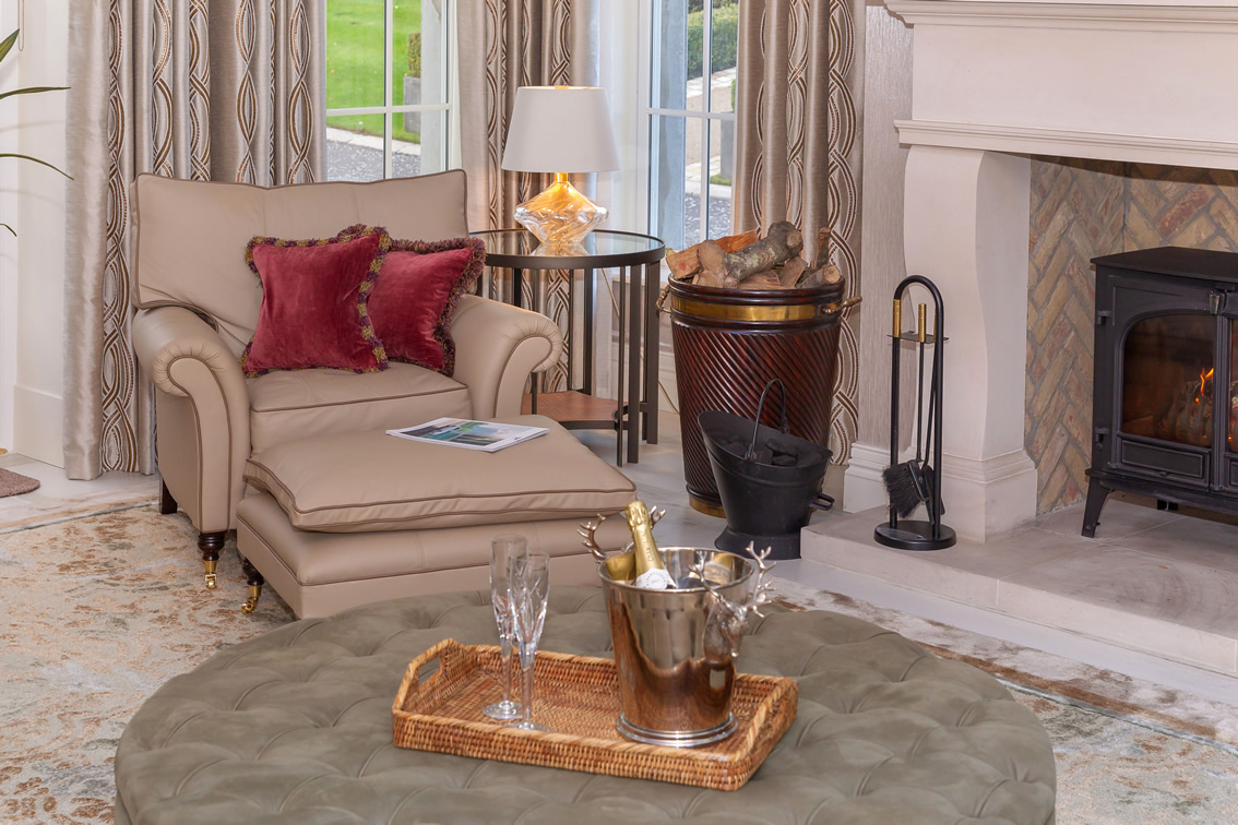 Leather Fireside Chair