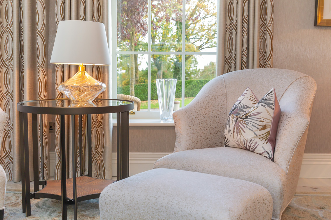 Casual Chair and Footstool