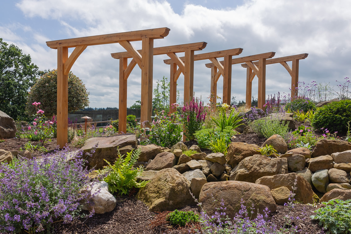 Lake House Wooden Arbor
