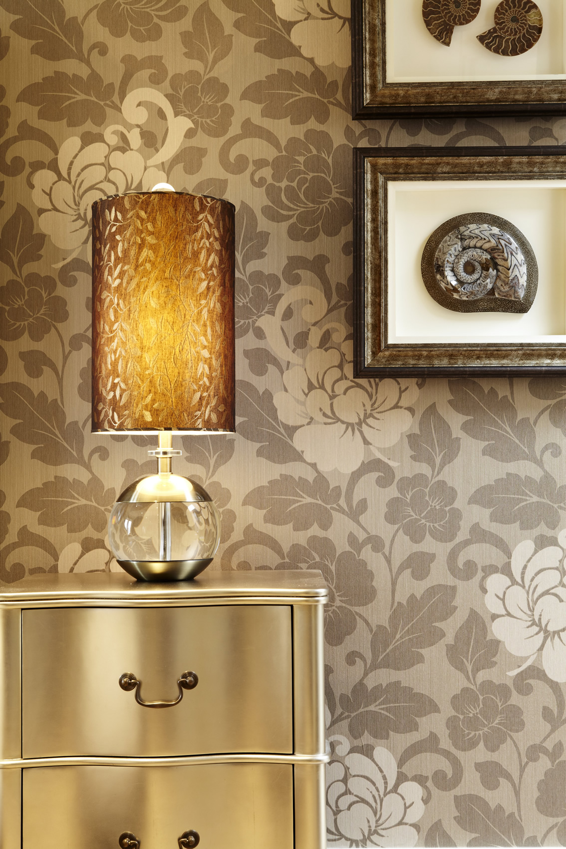 Penthouse Bedside Cabinet and Lamp