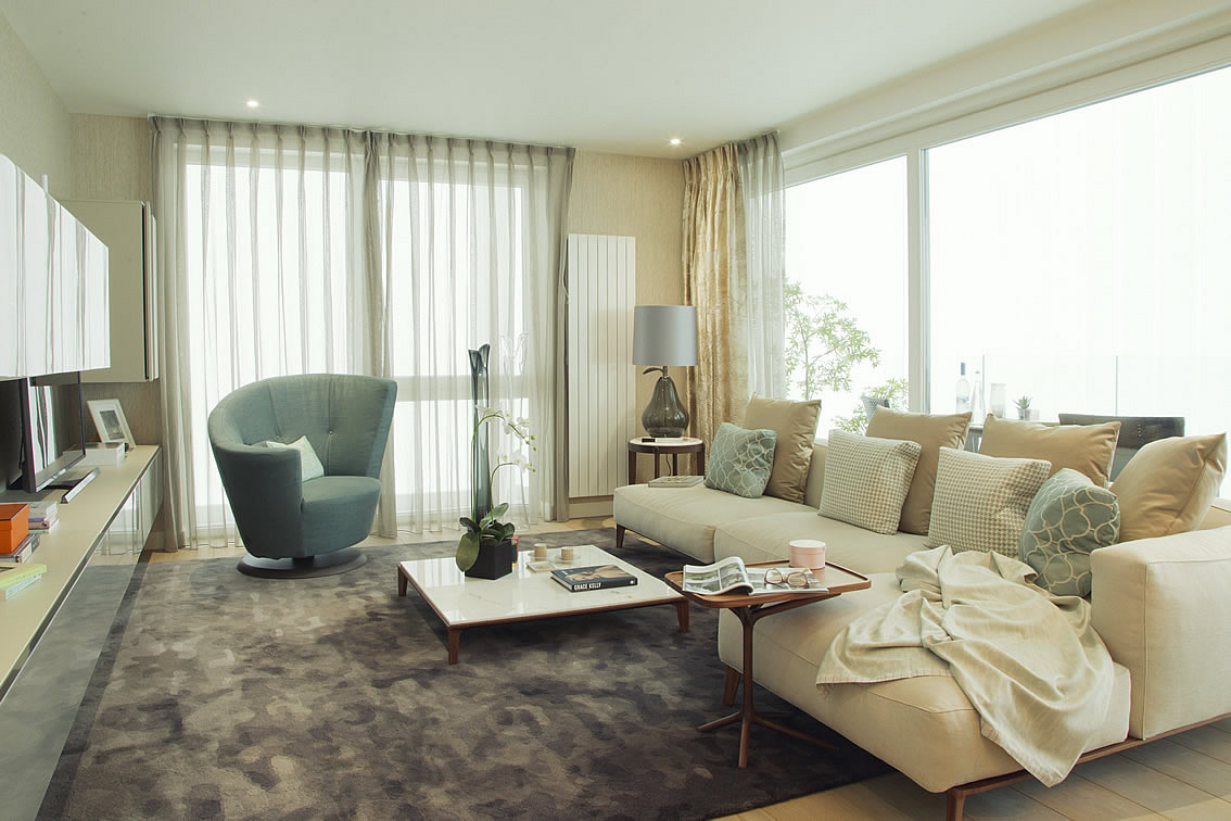 Royal Wharf Living Room