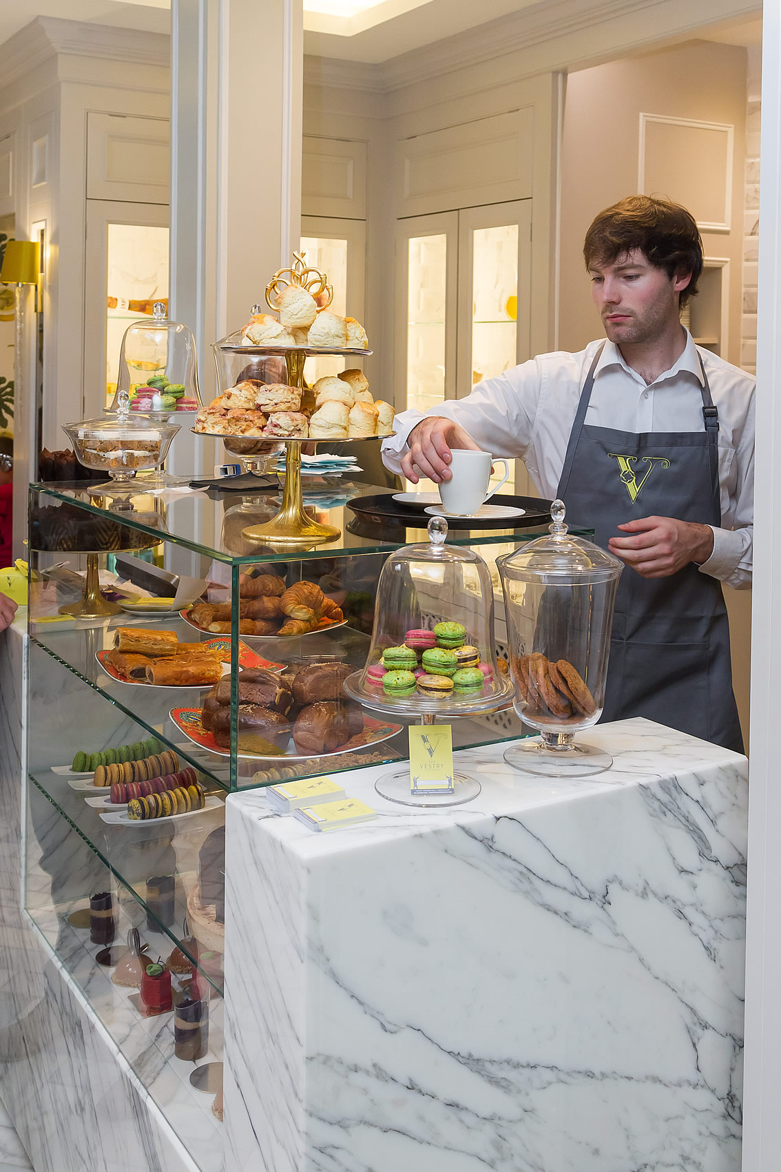 Glass and Marble Display Counter