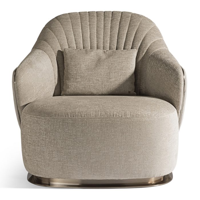 Visionnaire Luxury Embroidered Armchair Front