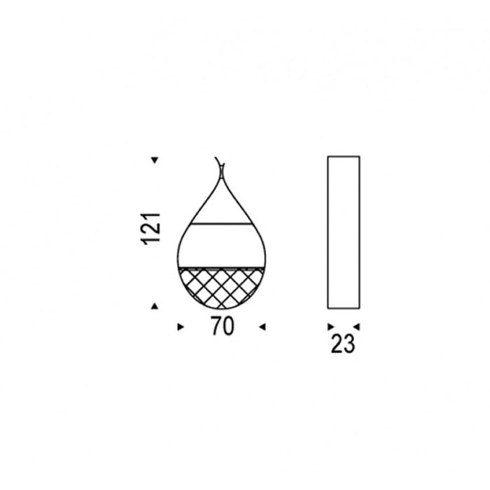 Cattelan Italia Wall Bottle Holder Dimensions