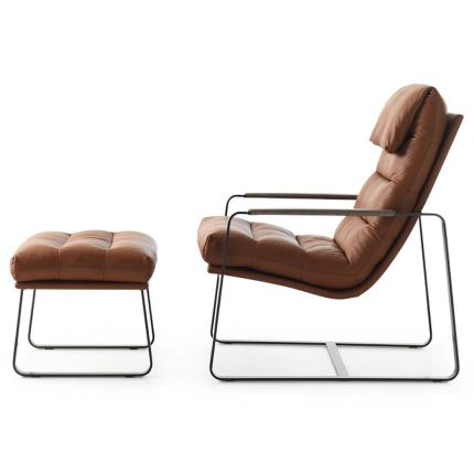 LeoLux Indra Armchair and Footstool 2