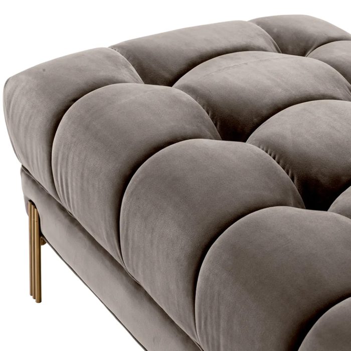 Eichholtz Upholstered Footstool Close Up