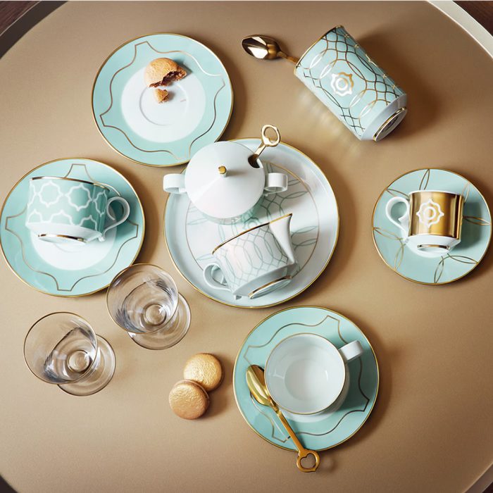 Fürstenberg Milk & Sugar Tray Detail
