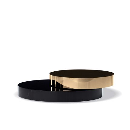 Minotti Black and Gold Coffee Table